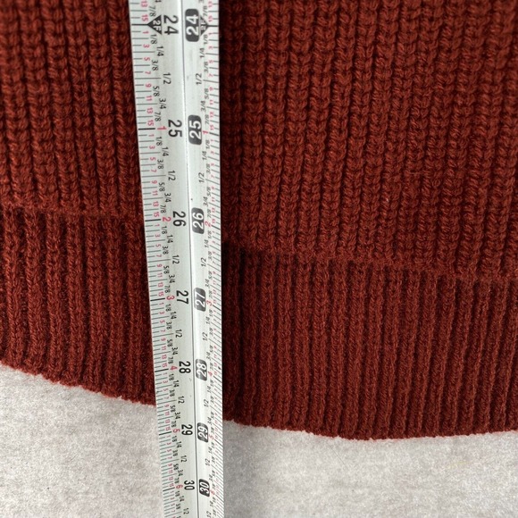 Moss Rose Poncho ONE SIZE Sweater Cover Up Cowl neck Orange - Picture 10 of 11